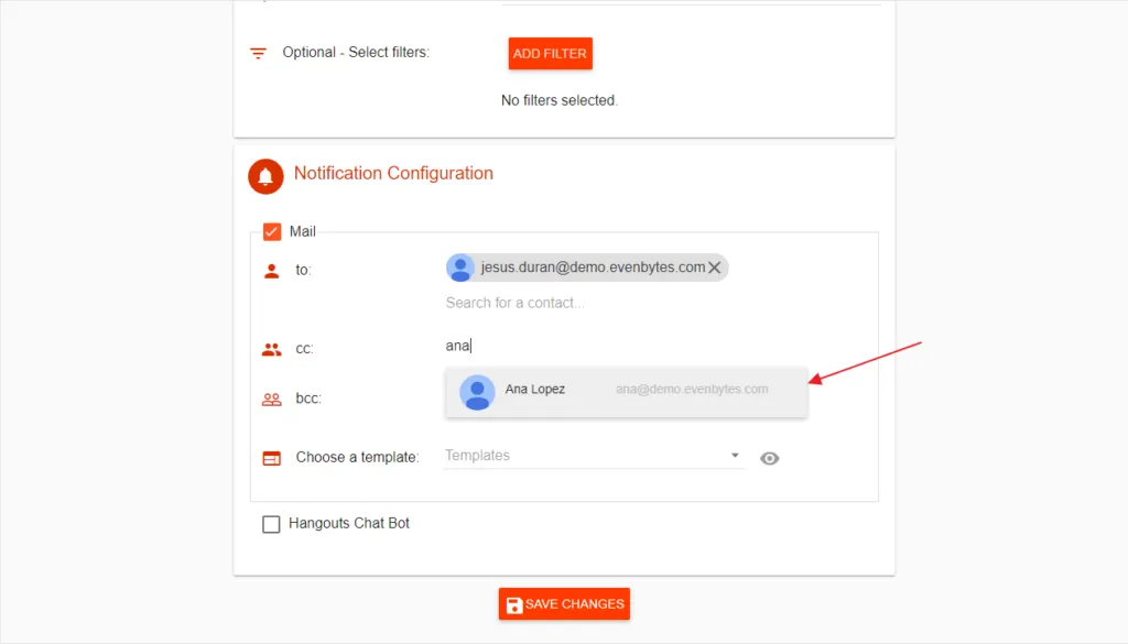 ¿Cómo añado a un compañero para que reciba las notificaciones de mi suscripción? – captura 1