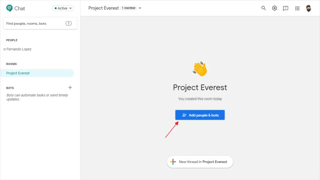 Notificaciones con el bot de Google Chat (antes Hangouts Chat) – captura 2