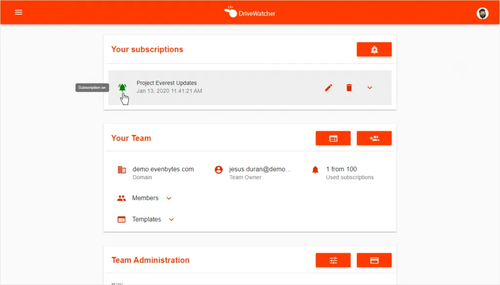 ¿Puedo dejar de recibir temporalmente las notificaciones de una suscripción? – captura 1