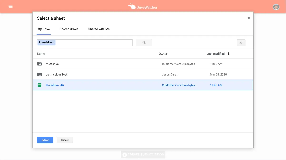 Cómo crear suscripciones de Google Sheets – captura 3